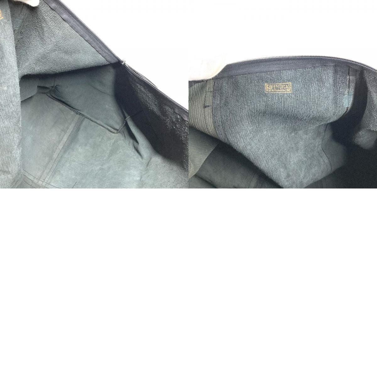 Fendi Boston Bag FF Logo Leather Black — view 9