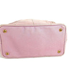 Prada Handbag Canapa Logo Mini Canvas Pink — view 2