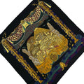 Hermes Scarf Carre 90 Black Orange Multi L'a Tlantide