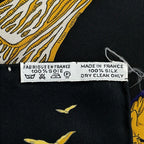 Hermes Scarf Carre 90 Black Orange Multi L'a Tlantide — view 3
