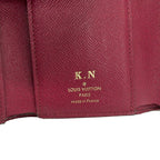 Louis Vuitton Trifold Wallet Monogram Portefeuille Victorine Fuchsia Initial — view 5