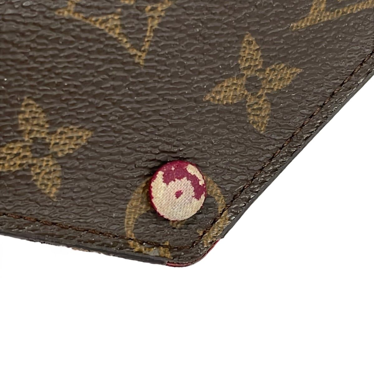 Louis Vuitton Trifold Wallet Monogram Portefeuille Victorine Fuchsia Initial — view 7