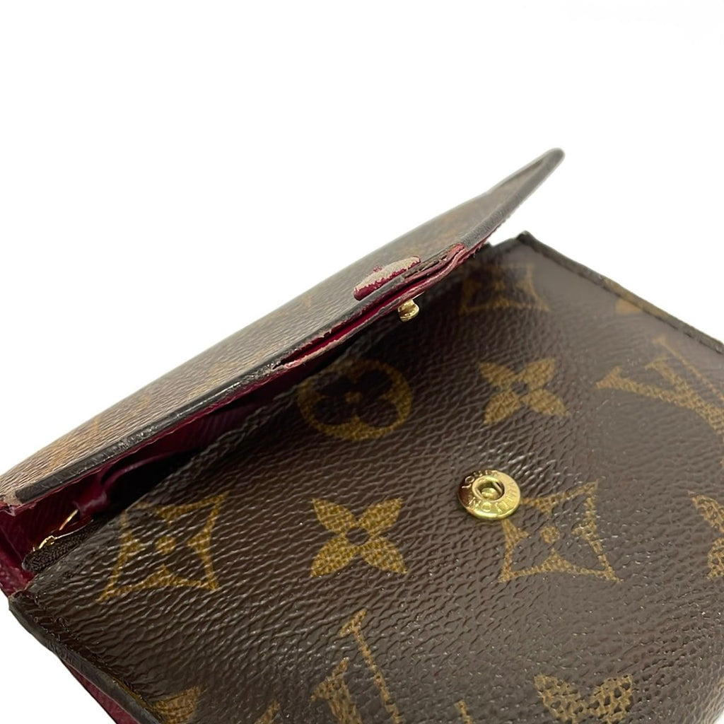 Louis Vuitton Trifold Wallet Monogram Portefeuille Victorine Fuchsia Initial — view 8