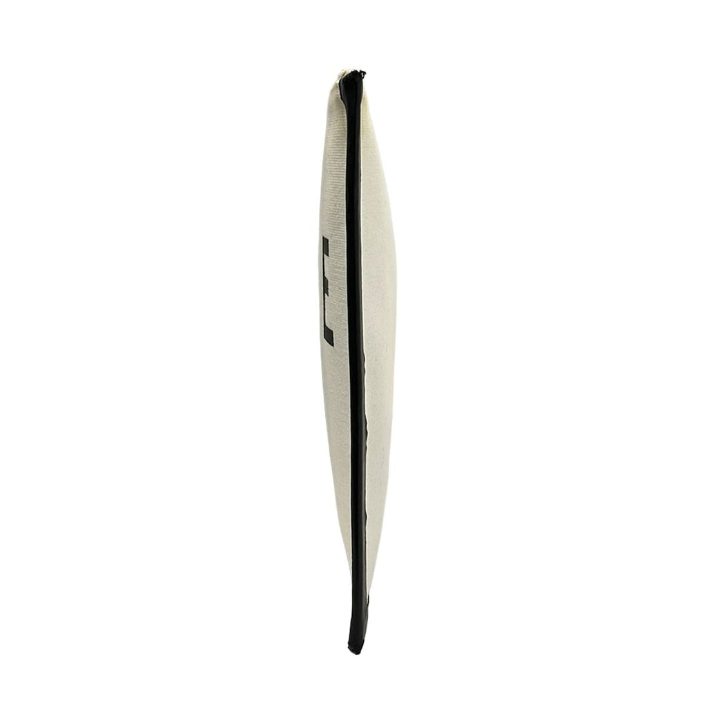 Celine Clutch Ivory Black Textile Logo Leather — view 4