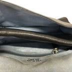 Prada Shoulder Bag Etiquette Black Silver Studs Leather — view 7