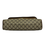 Gucci Shoulder Bag Vintage 156 01 031 Beige Dark Brown Multi External Chain — view 5