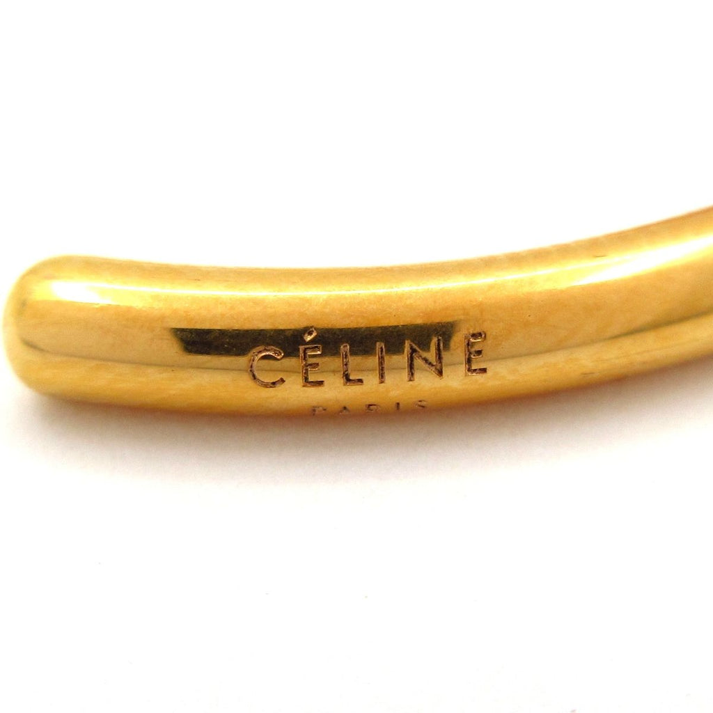 Celine Bangle Knot Extra Thin Bracelet Gold Finish — view 4