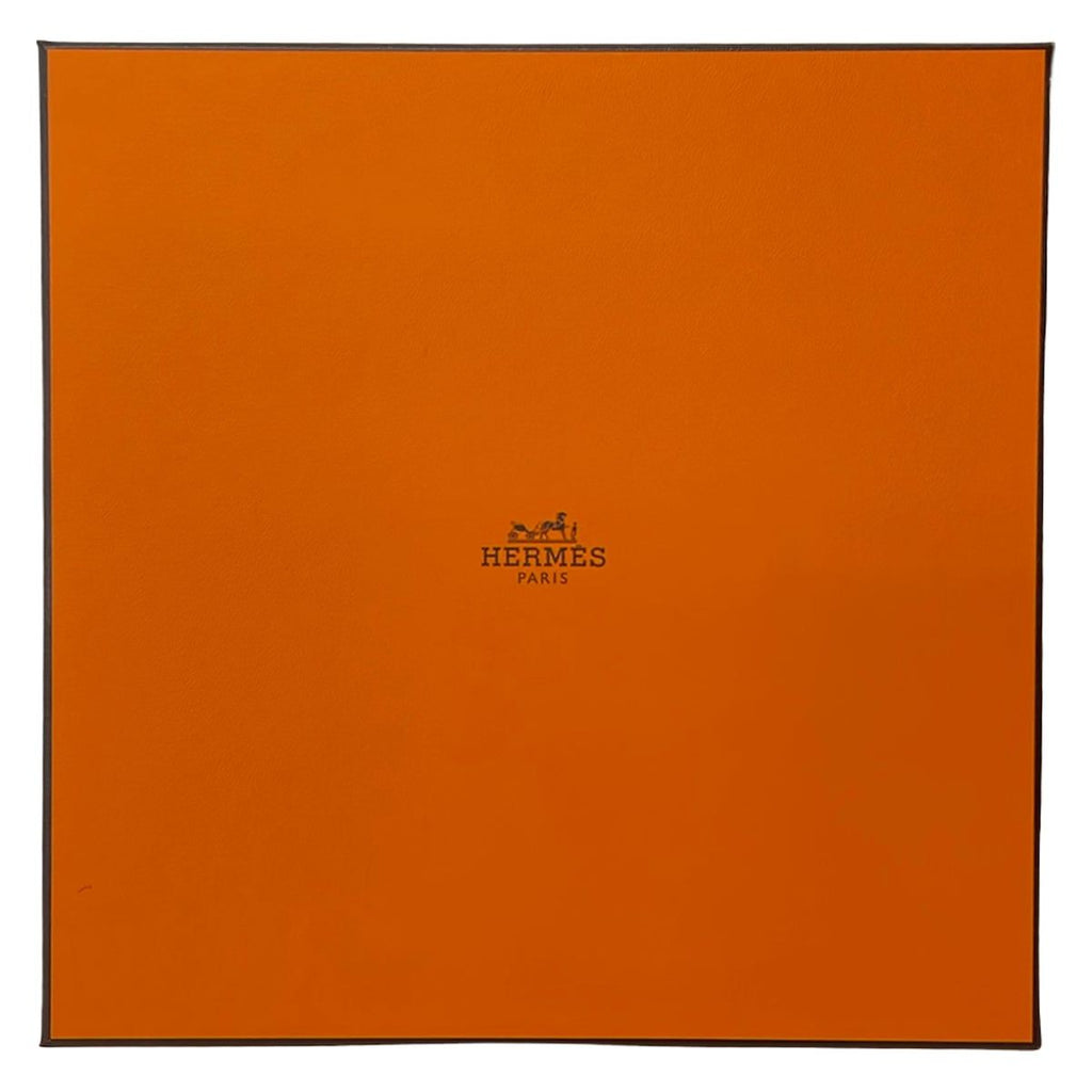 Hermes Scarf Carre 55 Red Blue Multi Disco Coaching Silk — view 4