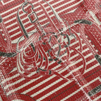 Hermes Scarf Carre 55 Red Blue Multi Disco Coaching Silk — view 3