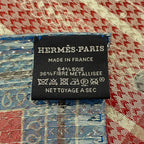 Hermes Scarf Carre 55 Red Blue Multi Disco Coaching Silk — view 2