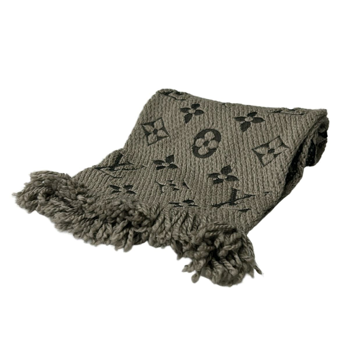 Louis Vuitton Scarf Echarpe Logo Mania Verone Wool Silk