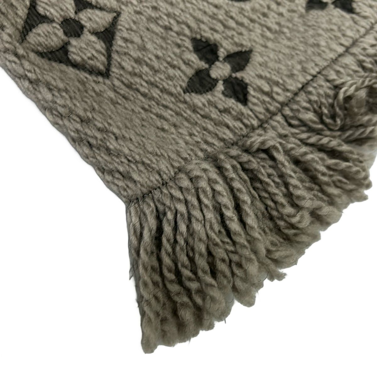 Louis Vuitton Scarf Echarpe Logo Mania Verone Wool Silk — view 3