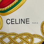 Celine Scarf Navy Ivory Multi — view 2