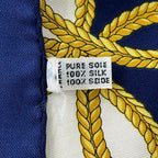 Celine Scarf Navy Ivory Multi — view 3