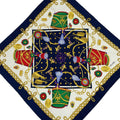 Celine Scarf Navy Ivory Multi