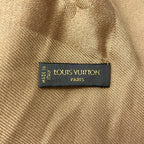 Louis Vuitton Shawl Monogram Camel Wool Silk Scarf — view 2