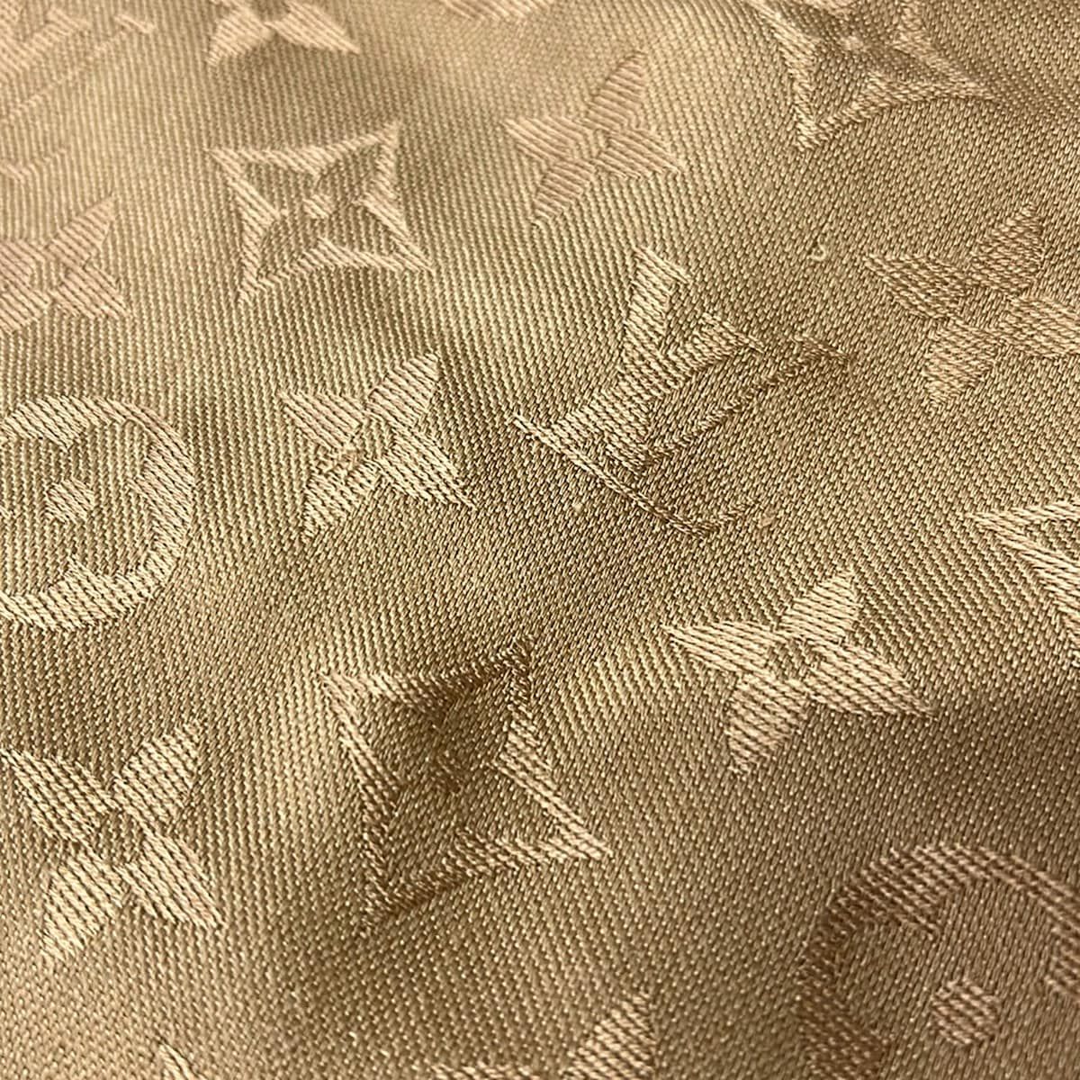 Louis Vuitton Shawl Monogram Camel Wool Silk Scarf — view 6