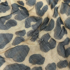 Louis Vuitton Shawl Etole Leopard Brown Cashmere Silk Scarf — view 4