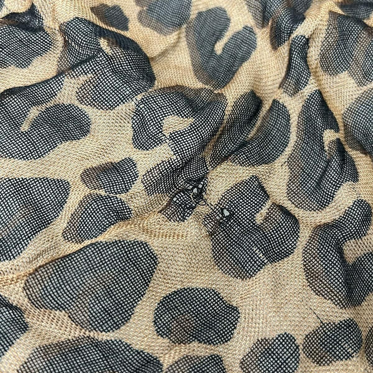 Louis Vuitton Shawl Etole Leopard Brown Cashmere Silk Scarf — view 4