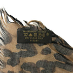 Louis Vuitton Shawl Etole Leopard Brown Cashmere Silk Scarf — view 3