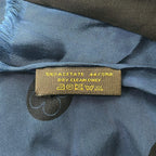 Louis Vuitton Shawl Etole Venis Noir Blue Silk Scarf — view 3