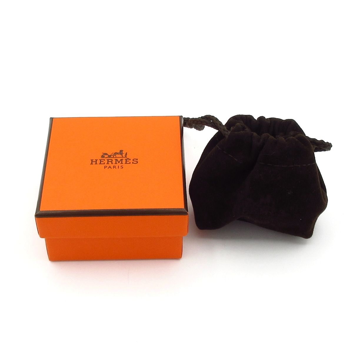 Hermes Scarf Ring Quadrige Gold Black Twilly — view 5