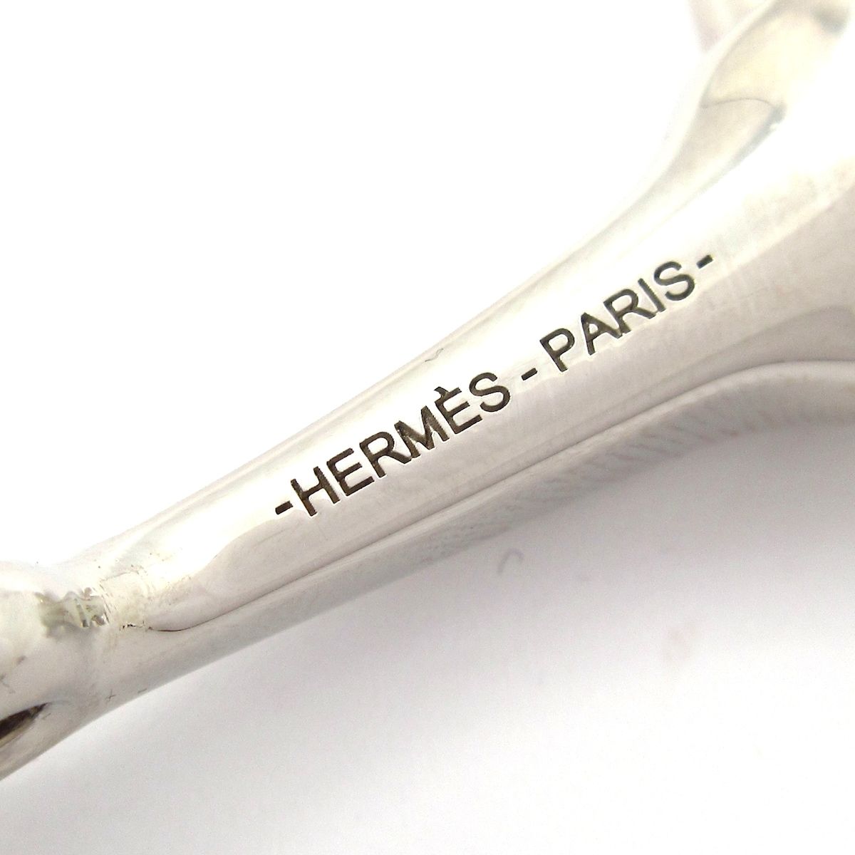 Hermes Scarf Ring Mold Silver — view 3