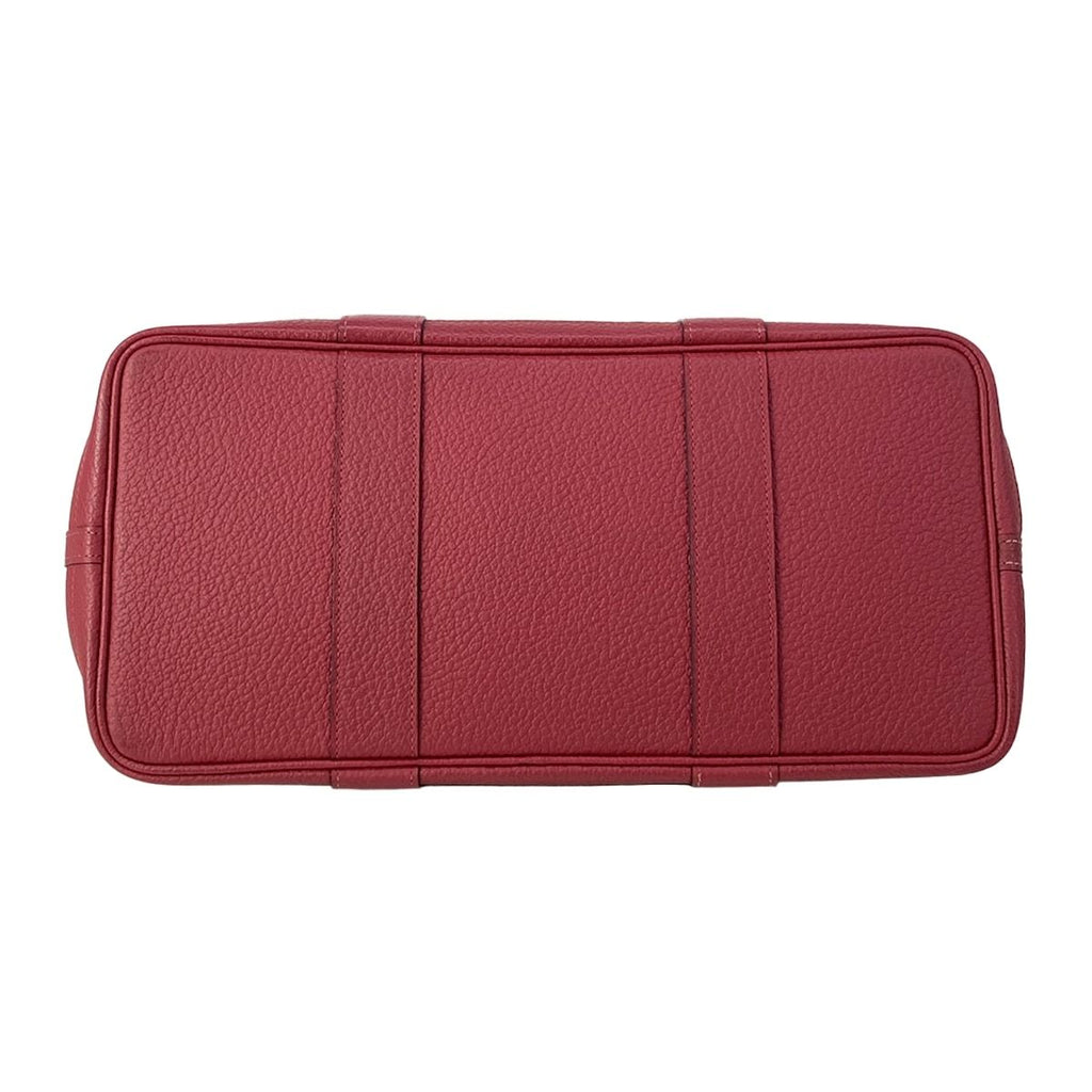 Hermes Tote Garden Party PM Rouge Grena Silver — view 5