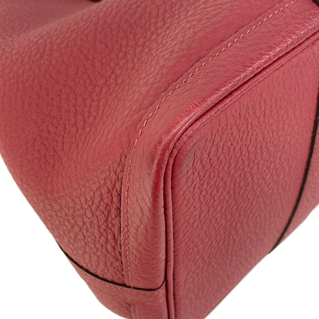 Hermes Tote Garden Party PM Rouge Grena Silver — view 6