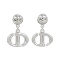 Dior CD Navy Earrings