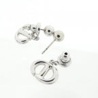 Dior CD Navy Earrings — view 3