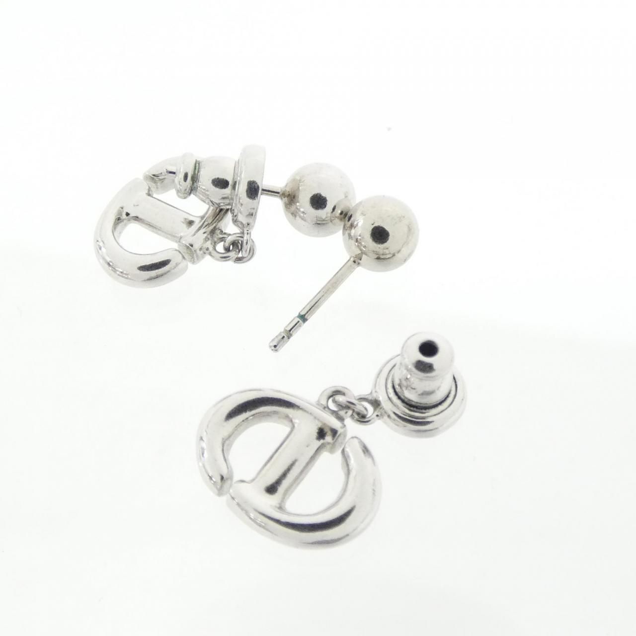 Dior CD Navy Earrings — view 3