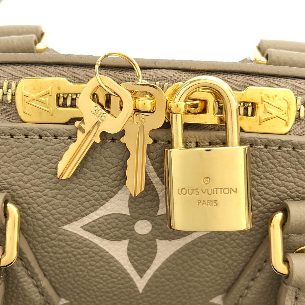 Louis Vuitton Bicolor Monogram Empreinte Speedy Bandouliere 20 cm Boston — view 3