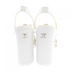 Chanel Slingback Sandals White — view 5