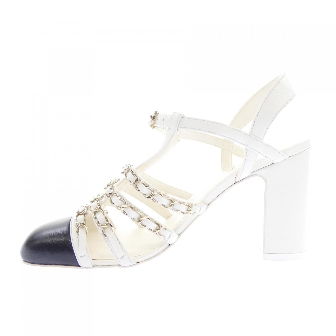 Chanel Slingback Sandals White — view 2
