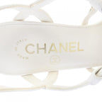 Chanel Slingback Sandals White — view 6