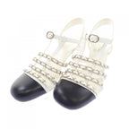 Chanel Slingback Sandals White — view 3