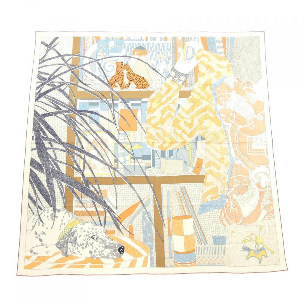 Hermes Rendez Vous Chez Carre Shawl Scarf