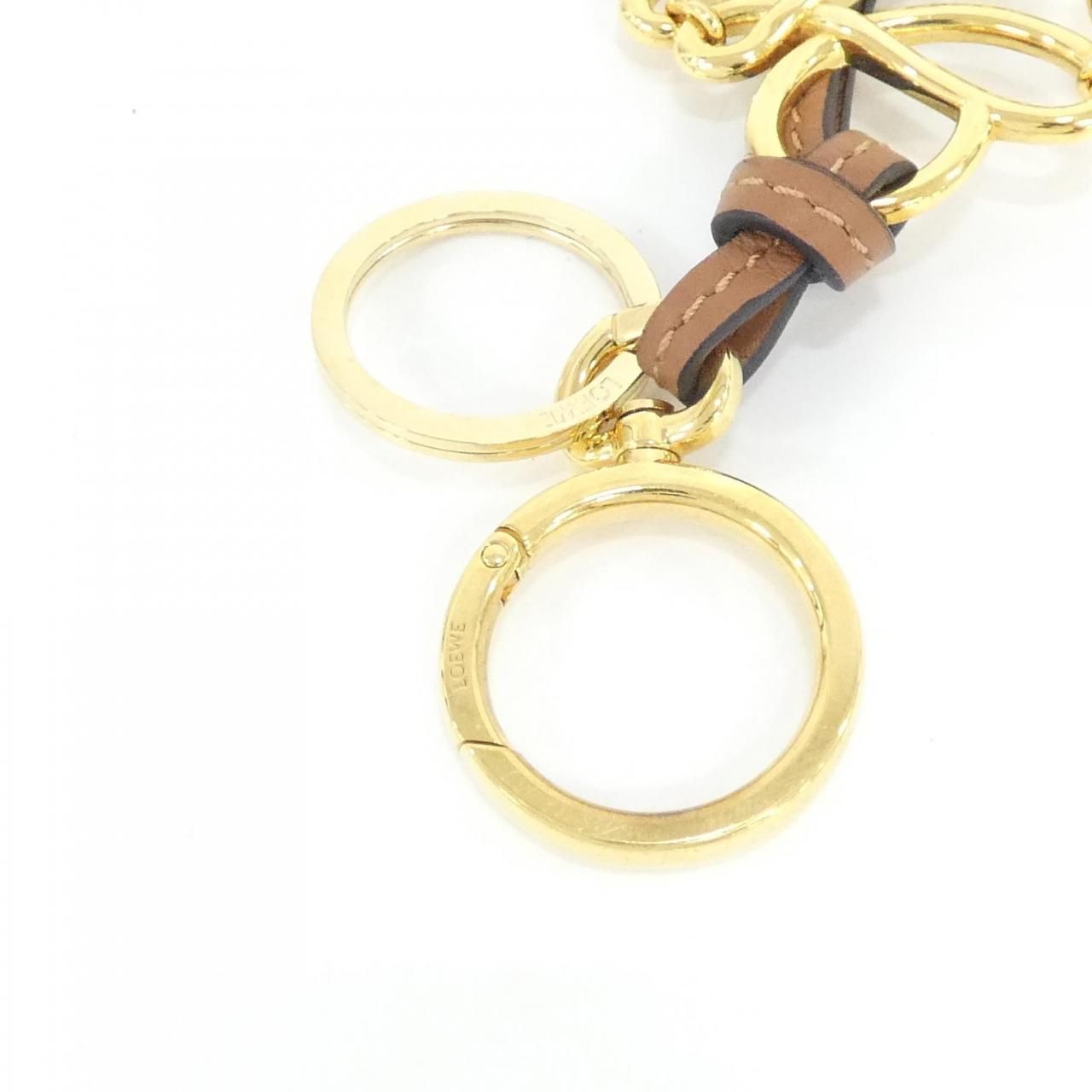 Loewe Bag Charm Keychain & Charms Gold — view 6