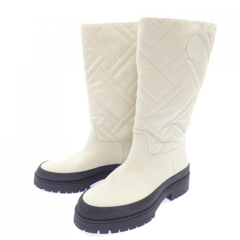 Hermes Mosaic Boots White — view 3