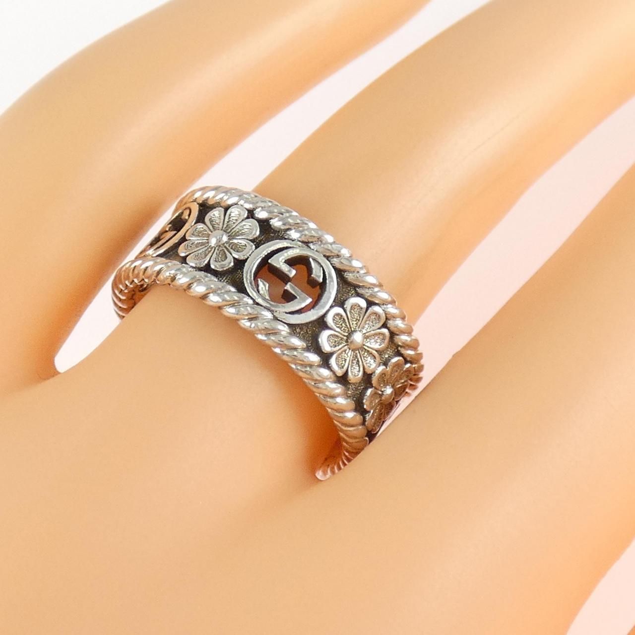 Gucci Interlocking Ring Silver — view 5