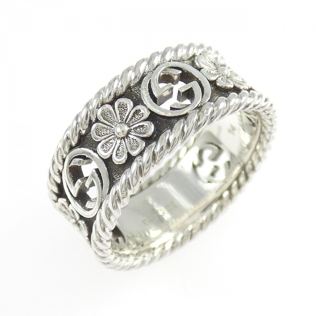 Gucci Interlocking Ring Silver