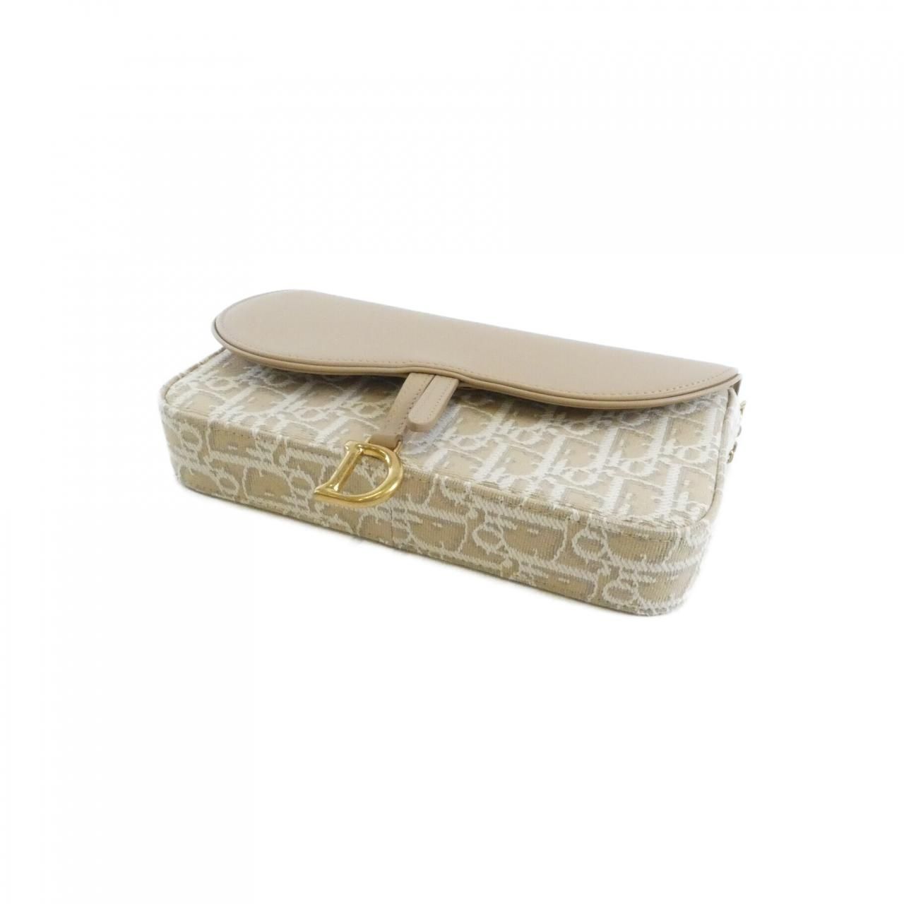 Dior Oblique Saddle Chain Pouch Wallet — view 3