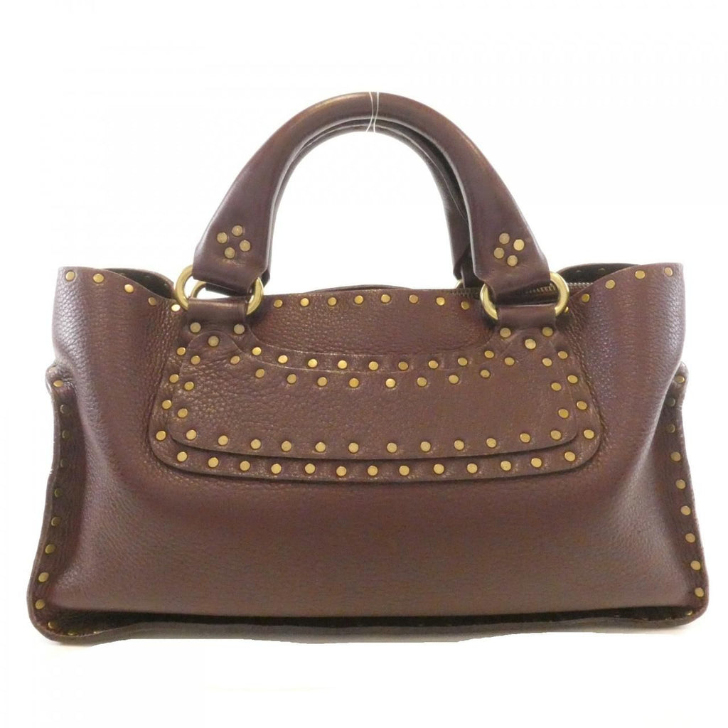 Celine Boogie Bag Handbag Burgundy