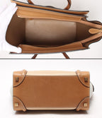 Celine Luggage Micro Handbag Beige Tan