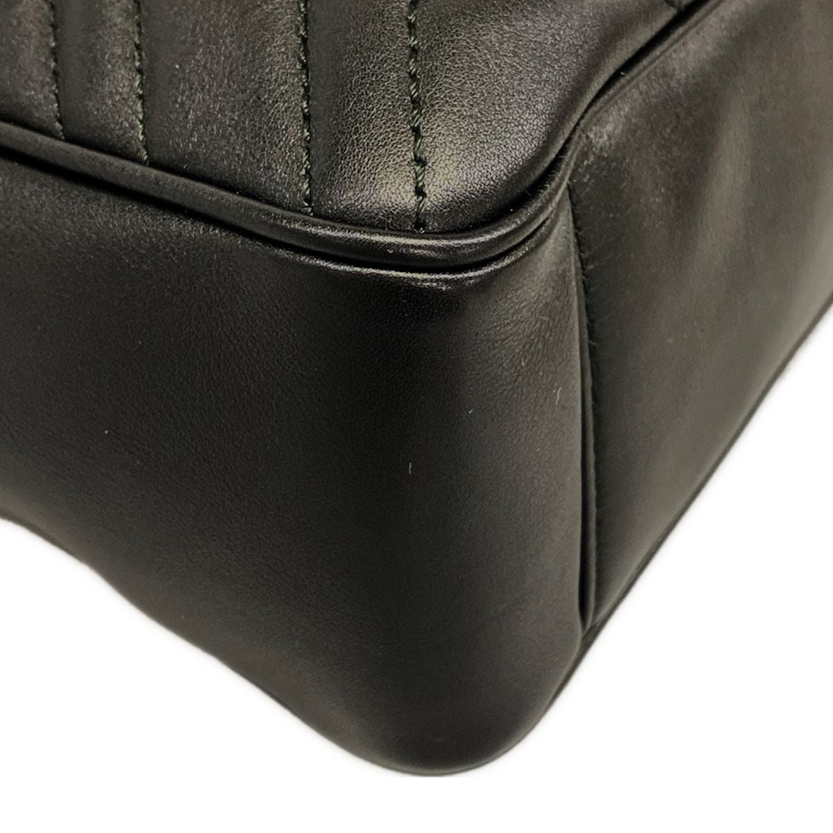 Gucci Shoulder Bag GG Marmont Black Chain Leather — view 6