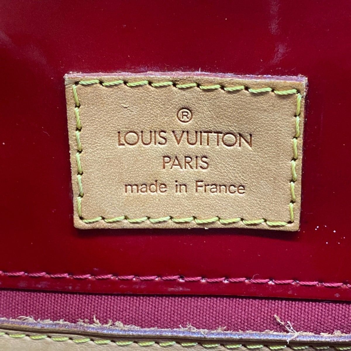 Louis Vuitton Handbag Monogram Vernis Reed PM Pomme D'amour Leather — view 9