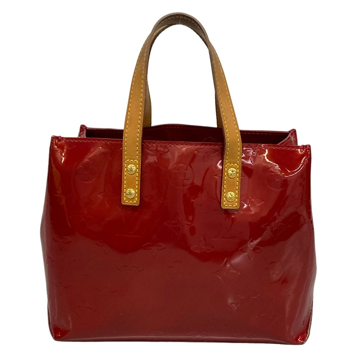 Louis Vuitton Handbag Monogram Vernis Reed PM Pomme D'amour Leather — view 3