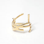 Saint Laurent Paris Ring YSL Logo Gold — view 4