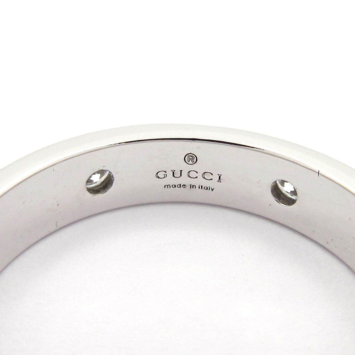 Gucci Ring Icon 18k White Gold Diamond — view 5